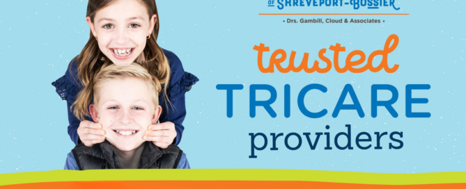 Smiling children at Pediatric Dentistry of Shreveport-Bossier, a trusted TRICARE pediatric dentist in Shreveport and Bossier City LA